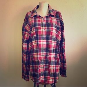 VINTAGE J. Crew Men’s Cotton Flannel Shirt